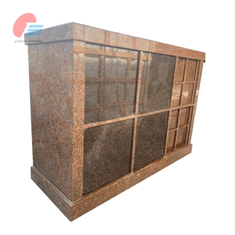 Maple Red Granite 48 Niche Double Sided Columbarium