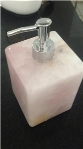 Marmo Onyx White Bath Accessories, Dispenser