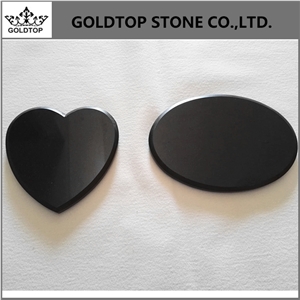 Mongolia Absolute Black Granite Laser Engraving