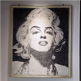 Monroe Portrait Handmade Mosaic Art Design Work