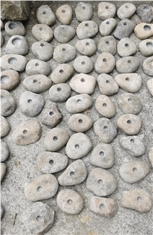 Natural River Granite Stone Gifts Candle Stick