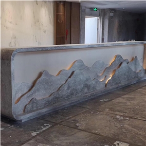 Natural Stone Commercial Counters For Hotel Lobby Design