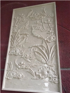 Natural Stone Relief Sculpture for Villa Decoration
