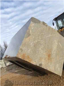 Natural Stone Repen Povir Limestone Blocks, Slovenia Grey Limestone