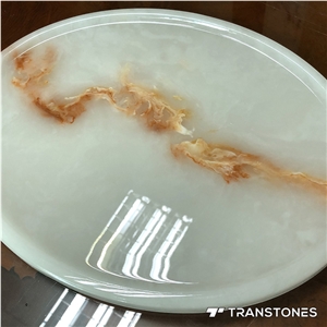 New Transtones Polished Faux Onyx Candy Tray