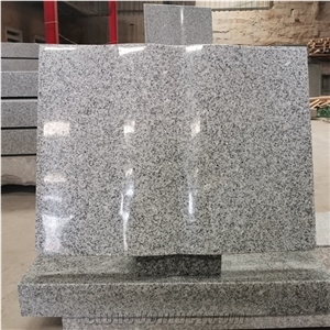 Open Book Grey Granite Memorials Headstone