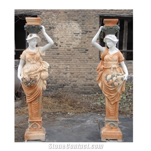 Outdoor Lady  Four Season Garden Marble Statue
