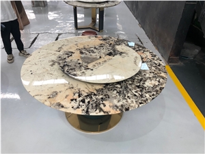 Patagonia Quartzite Restaurant Round Dinner Table Top