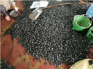 Polished Black Pebbles,Gravels And Riverstone