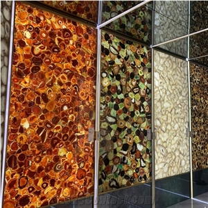Popular Agate Backlit Semi Precious Agate Stone Slabs
