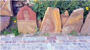 Porfido Trentino Decorative Stems Garden Boulders