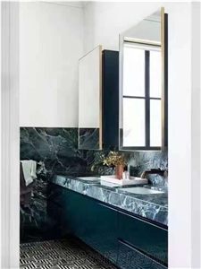 Prada Serpentine Green Marble Vanity Tops