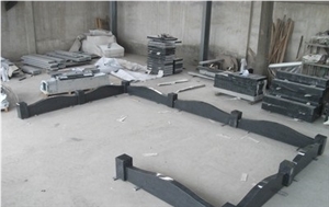 Shanxi Black Granite Monumental Border,Graveyard Border