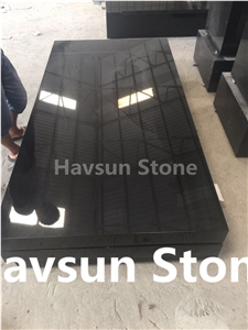 Shanxi Black Polish Monumental Kerbs/Borders/Ledger/Plith Monumental Graveyard Products