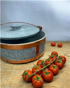 Soapstone Pot - Copper Bound