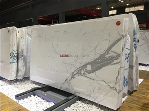 Statuario and Calacatta White Marble Tile & Slab