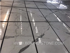 Statuario Venato White Marble Composite Tiles Honeycomb Marble Panel