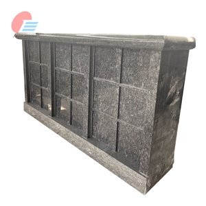 Steel Grey Granite 18 Niche Single Sided Columbarium