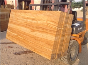 Teak Wood Sandstone Slabs & Tiles, yellow sandstone floor covering tiles, walling tiles 