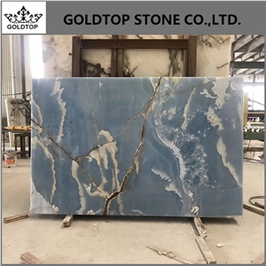 Top Quality Translucent Blue Jade Onyx Tiles