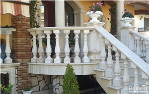 Trani Biancone Marble Balustrades,Railing