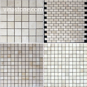 Vietnam Crema Marfil Mosaic