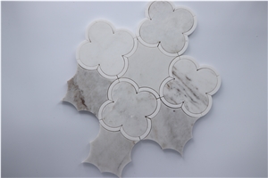 Water-Jet Marble Mosaic Tile