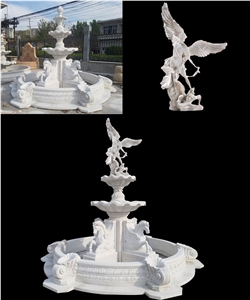 White Marble Garden Water Fountains And Outdoor Fountains