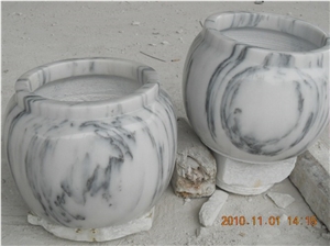 White Marble Urn