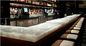 White Onyx Bar Top