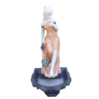Wholesale Landscape Sunset Red Marble Garden Sculptures