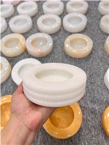 Wholesale Natural  Jade Ashtray For Home Decoration