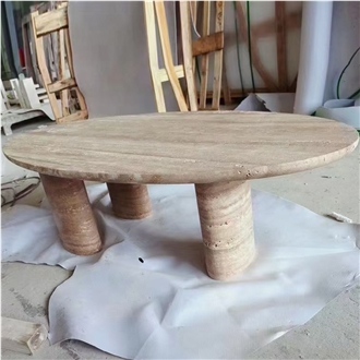 Wholesale Prices Oval Shape Travertine Table