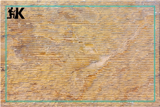 Yellow Travertine Cut Broken Tiles