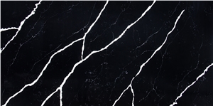 Calacatta Black Quartz Stone Slabs