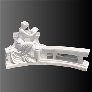 White marble statue monument stone